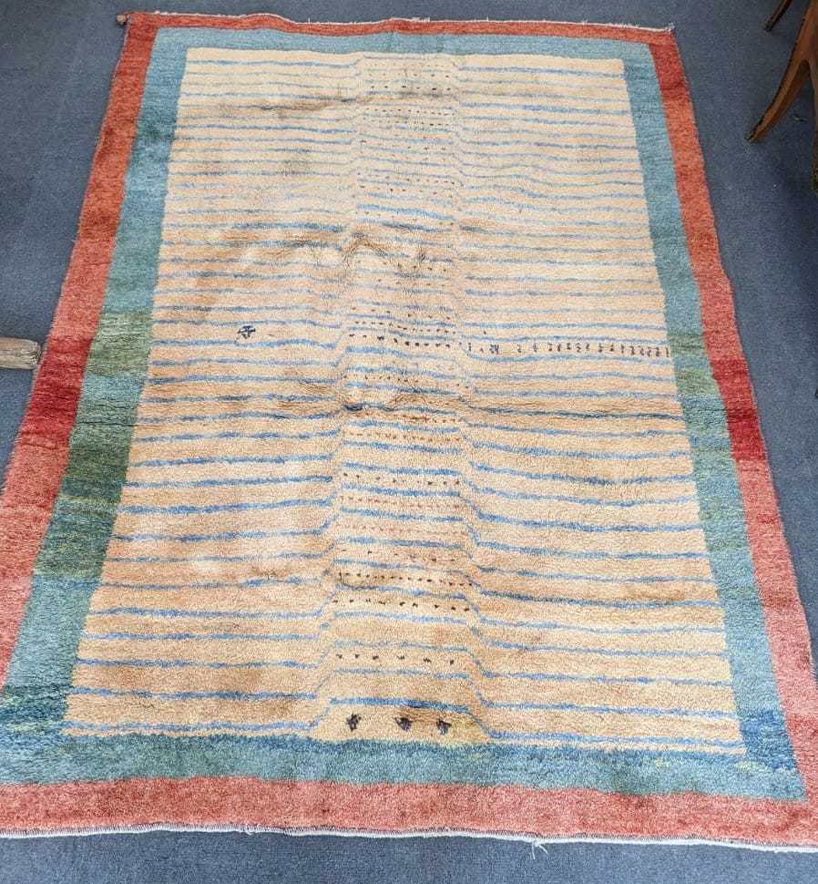 A Turkish Gabbeh carpet, 262 x 196cm